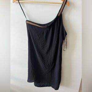 Jessica Simpson Black One Shoulder Dress